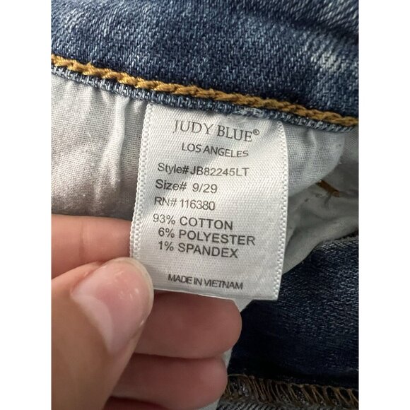 Judy Blue Women’s 7 Colorful Paint Splash Destroyed Boyfriend Jeans Size 9/29 - Picture 9 of 16